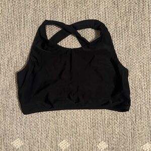 Albion Fit Black cross-back bikini top size XL